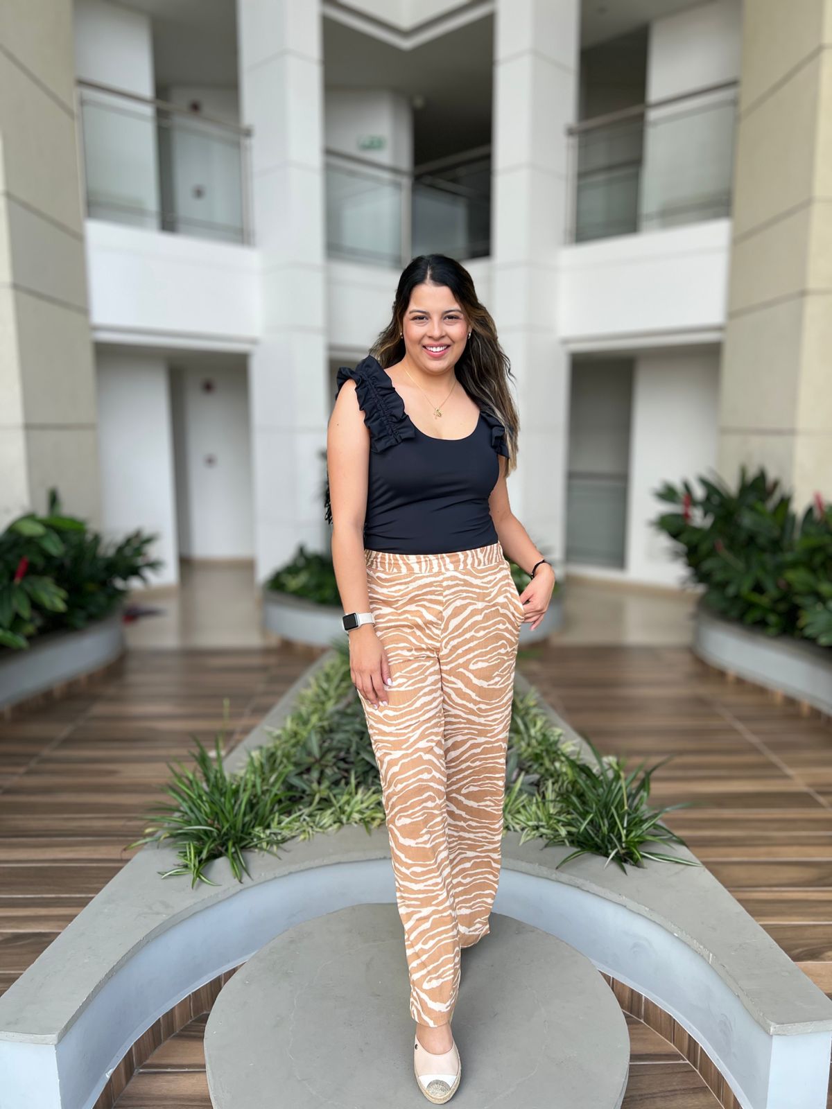 Pantalón Lino Estampado
