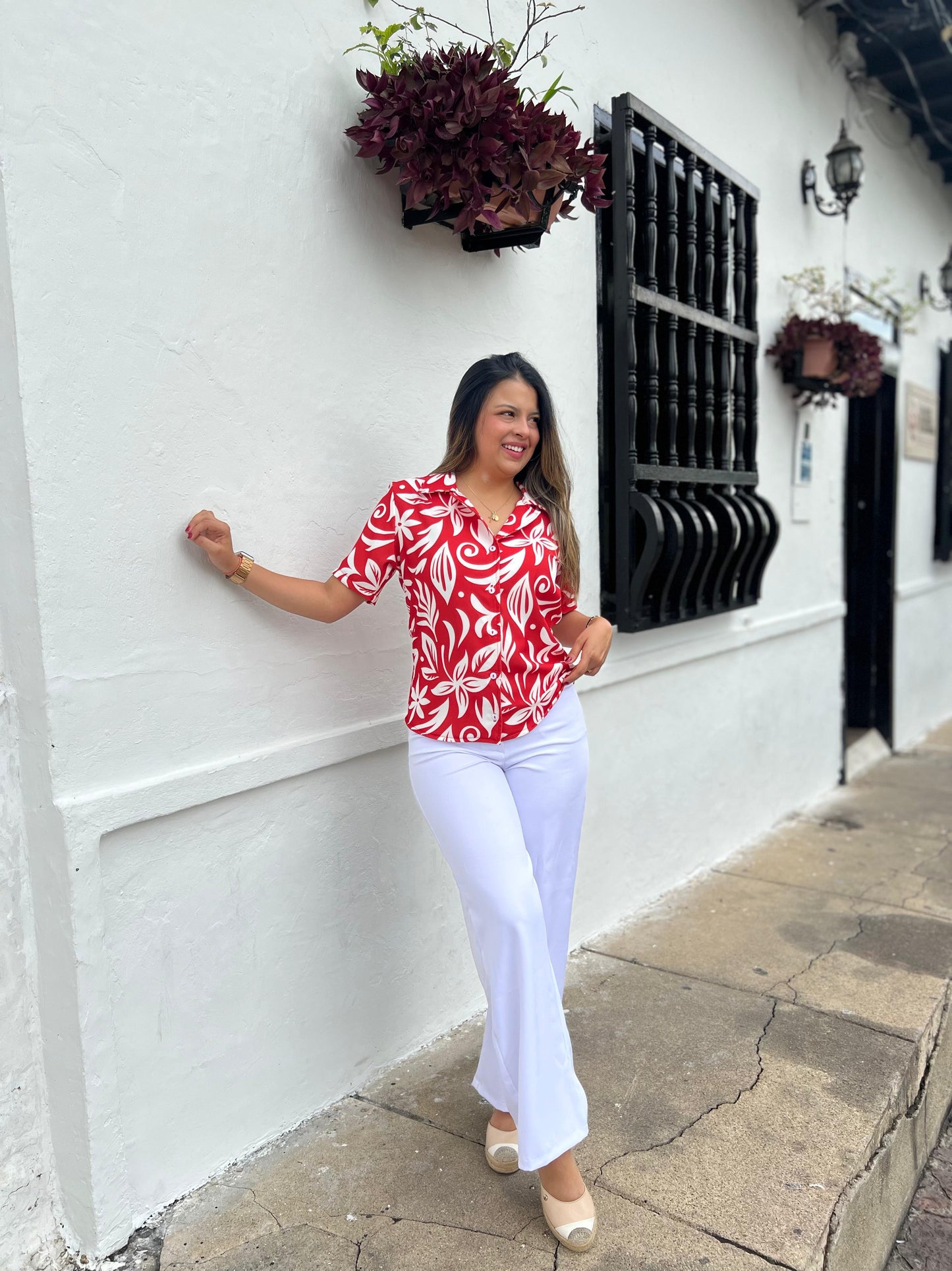 Camisera Estampada Manga Corta