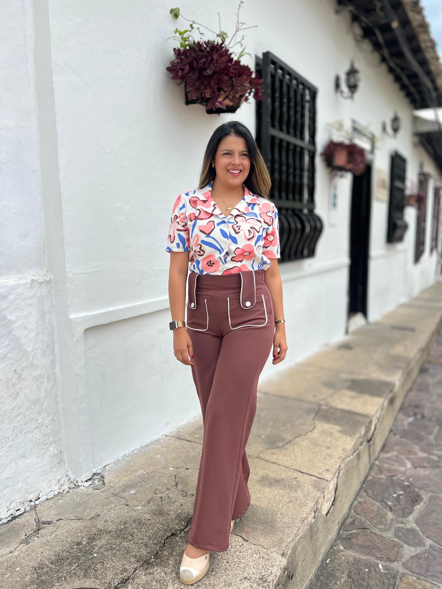 Camisera Estampada Manga Corta
